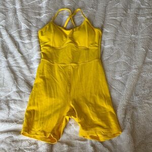 Vibrant Yellow Women's short Jumpsuit excellent condition